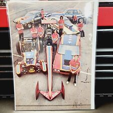 Vintage Drag Racing Magazine Cut Out. Nationwide Race Team. picture