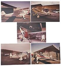 1983 Photos 5 Vintage Airplanes 1929-1943 Buhl Travelaire Cessna Stearman Howard picture