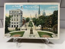 c1920s Harrisburg, PA Masonic Temple & West State Street Dauphin County Postcard picture