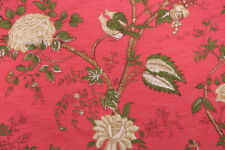 8 DRAPES Amazing Thibaut Anna French RYE in  Deep Rose Floral Jacobean OPENSTOCK picture