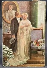 Italian Artist Unidentified | Elegant Romantic Couple | Floral Theme | 1910s picture