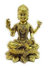 Bala Lalita Tripura Sundari Idol on Lotus Flower in Brass Statue India Mother picture