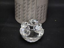 Swarovski Crystal Exquisite Accents Bird's Nest Figurine, Frosted Beaks L40 picture