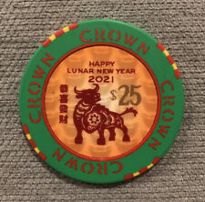 2021 RARE LIMITED “CROWN CASINO” Chinese Lunar New Year Ox $25 Chip picture