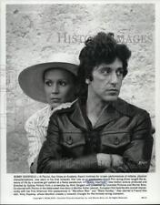 1977 Press Photo Al Pacino with Marthe Keller in 