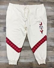 Disney Pants Womens 3XL White Christmas Mickey Mouse Joy Casual Lounge Bottoms picture