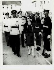 1965 Press Photo Janet Jagan inspects constabulary in British Guiana - hpa72541 picture