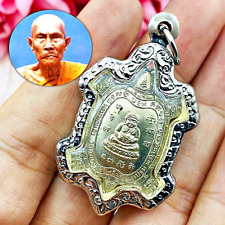 Turtle Sankajai Trimas Millionaire Buddha Lp Liew Be2536 Alloy Thai Amulet 17187 picture