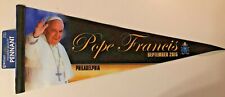 POPE FRANCIS 2015 USA POLITICAL RELIGIOUS FELT PENNANT NEW/MINT picture