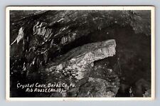 Berks Co PA-Pennsylvania RPPC, Crystal Cave, Antique, Vintage Souvenir Postcard picture
