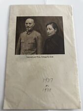 China Old Paper  Sheet  1937-38  Chiang Kai-shek General And Mme Chiang Kai - Sh picture