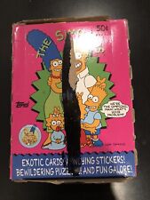 1990 Topps The Simpsons Wax Box Cards - 36 Sealed Packs picture