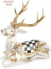 Mackenzie White Bow Tie Resting Deer Childs Stag NIB picture