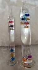 2 Galileo Thermometer Glass Tube w/ Floating Spheres picture