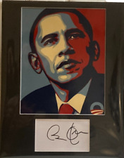 Autographed 11 x 14 Barack Obama Display WOW U.S President Signed Authentic COA picture