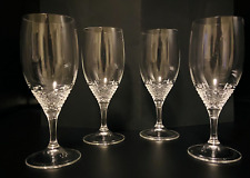 Wedgwood Jasper Conran Rosette Crystal Water/Iced Tea Glasses Set Of 4 # 346979 picture