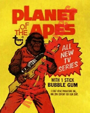 1975 TOPPS Planet Apes TV Series Card Wax Pack Bubble Gum Wrapper 8x10 Photo picture