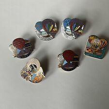 Lot Of 6 Vintage Hot Air Balloon Pins Albuquerque 1983-87 picture