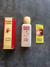 Vintage English Leather 4oz Plastic Bottle After Shave in Box - ( 80% Full ) picture