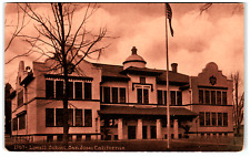 Postcard Vintage Lowell School San Jose, CA Sepia Tone picture