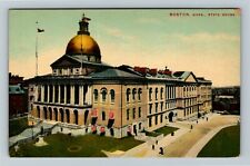 Boston MA-Massachusetts, State House, Aerial Exterior, Vintage Postcard picture