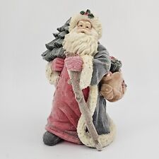 Artmark Christmas collection Santa Figurine Vintage Frosted  8 1/2