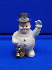 Lenox Snowman Winter Figurine Figure Gold Bells Rhythm Ivory Collection China picture