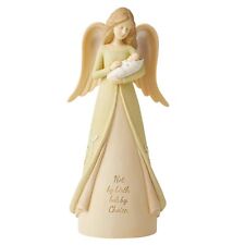 Foundations Baby Adoption Figurine Angel Holding Newborn Infant Statue 6013014 picture