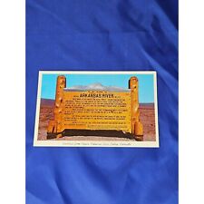 Greetings From Upper Arkansas River Valley Postcard White Border Divided picture