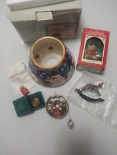 Vintage Christmas Lot 7 Piece Lot Includeds Antique Mercury Glass Ornament  picture
