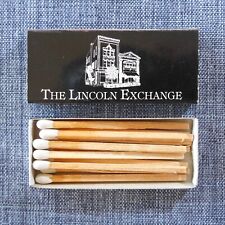 Rare The Lincoln Exchange Restaurant Nebraska CLOSED Vintage Matchbook Match Box picture