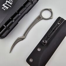 M3 Tactical Tech Sicarii Minimalist Karambit Fixed Blade Knife D2 Blade & Sheath picture
