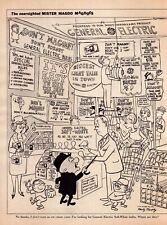 1962 GE Lightbulbs Print Ad Mr. Magoo Comic Nearsighted Cane picture