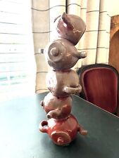 RARE Unique Vintage Handmade Pottery Teapots Statue Sculpture, Mad Hatter, 14” picture