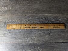 Vintage Esskay Quality Meats Hot Dogs Baltimore MD Wooden Advertising Ruler  12” picture