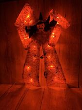 BIG 15”x19”  LED Light Up HALLOWEEN BOW.Spiders,Jack O Lantern.New picture