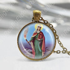 St Martha w Dragon Catholic Necklace Medal Patron Servants and Cooks Pendant picture