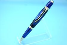 Sierra Style - Prism Ballpoint Pen in  Blue & Gold with Black and Blue Pearl picture