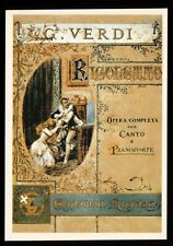 Giuseppe Verdi Rigoletto  Classical Music  Opera Poster Art Postcard picture
