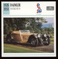 1926 - 1931  Daimler Double Six 50  Classic Cars Card picture
