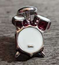 Red Drum Set Musical Instrument Brand New In Plastic Enamel Lapel Pin picture
