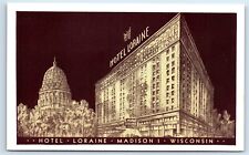 Postcard Hotel Loraine, Madison, Wisconsin J124 picture
