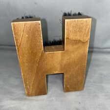 Vintage Letter H Clothes Brush Made In Italy picture