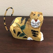VinateWood Cat with Sunflower and Long Tail Multi Color picture