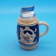 Vintage 1950's Gerz W. Germany Cobalt Beer Stein Butane Table Lighter untested picture