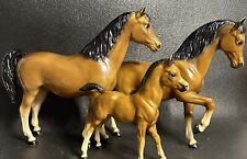 Breyer Vintage Old Mold Glossy Arabian Mare, Stallion & Foal Set #’s 13, 14 & 15 picture