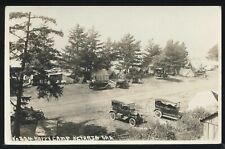 OR Netarts SHARP RPPC c.1920 BIRD'S EYE VIEW of HAPPY CAMP Cars TENTS No. 224 picture