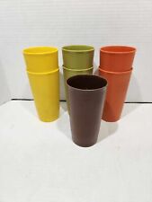 Vintage Tupperware 12 oz Stacking Tumbler Cups Lot Of 7 picture