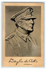 1942 WW2 Douglas Macarthur, Commander in Chief of South Pacific Armies Postcard picture
