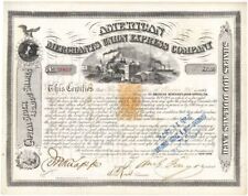 American Merchants Union Express Co. signed by William G. Fargo - 1869 dated Aut picture